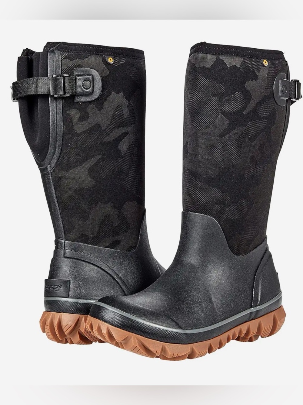 Bogs Women's Whiteout Adjustable Calf Tonal Camo Boots Size 7